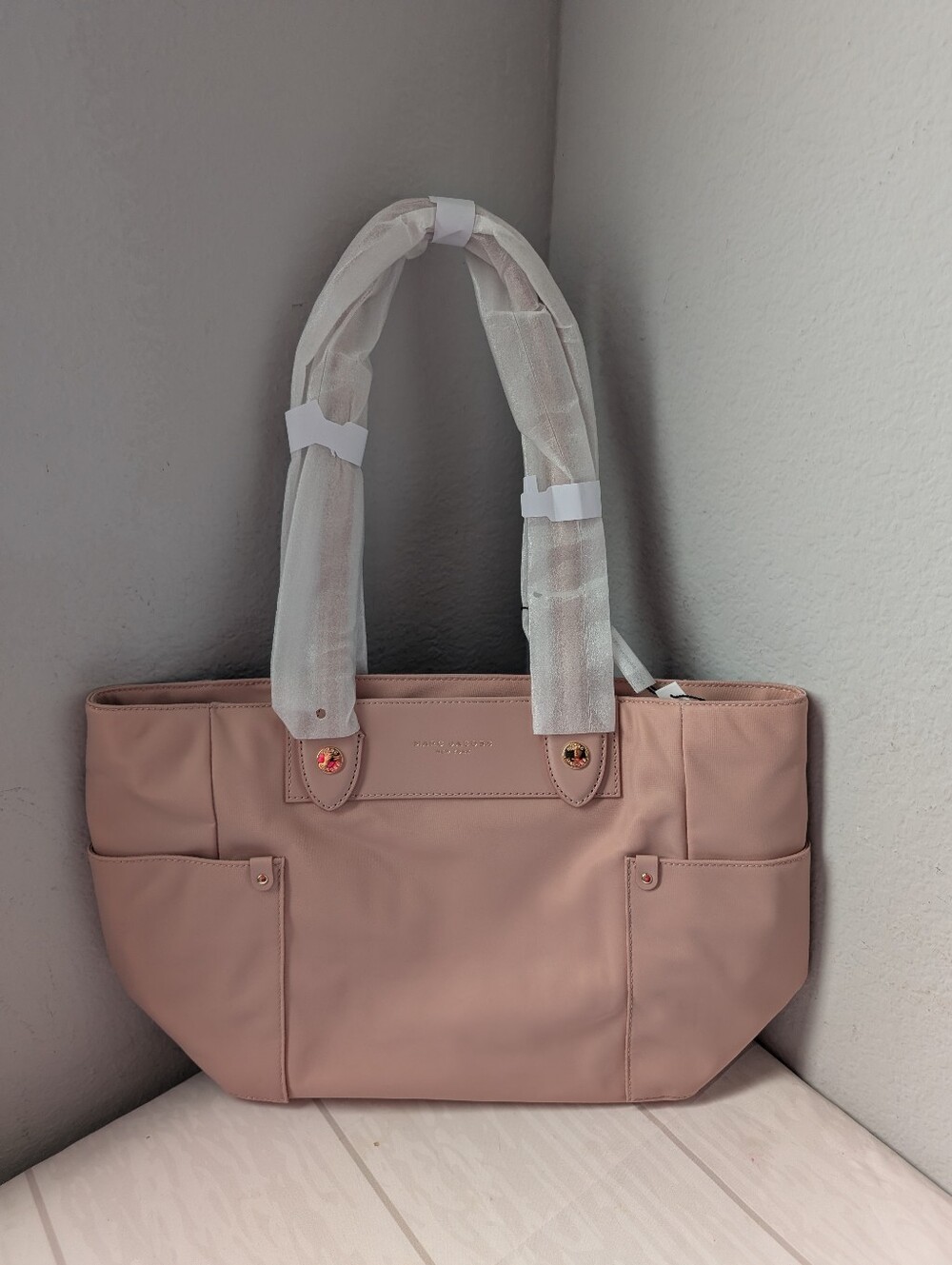 NWT MARC JACOBS Preppy Nylon Tote Lightweight Pink Misty Rose